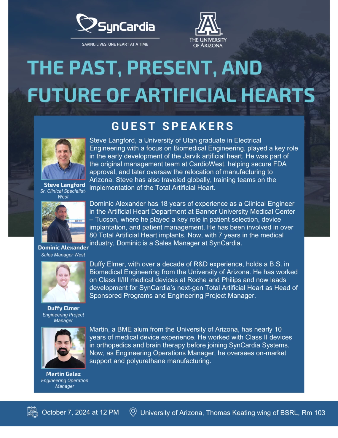 The Past, Present, and Future of Artificial Hearts, SynCardia flyer