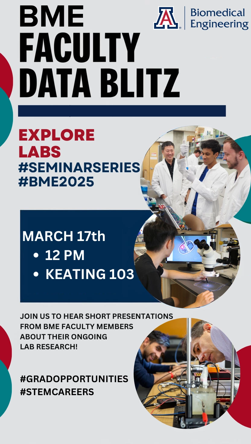 BME Faculty Data Blitz flyer