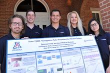Engineering Design Team 15024 with their project poster