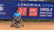 Alum Jason Keatseangsilp in Brazil for the Wheelchair Tennis Tour. 
